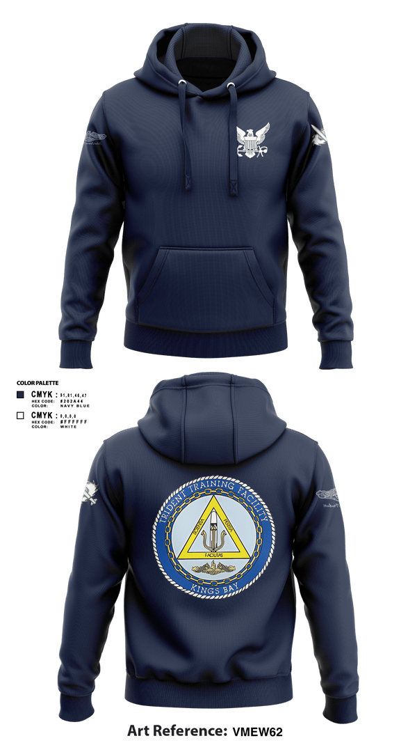 Hoodie, TRIDENT TRAINING FACILITY, Navy, Teamtime, Team time, sublimation, custom sports apparel, team uniforms, spirit wear, spiritwear, sports uniforms, custom shirts, team store, custom team store, fundraiser sports, apparel fundraiser