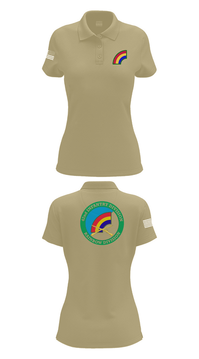 42nd ID 48314623 Women's Short Sleeve Performance Polo  - 95
