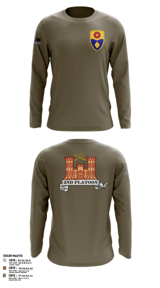 Long Sleeve Performance Shirt, 649 ENG CO649 ENG CO649 EN CO, Army, Teamtime, Team time, sublimation, custom sports apparel, team uniforms, spirit wear, spiritwear, sports uniforms, custom shirts, team store, custom team store, fundraiser sports, apparel fundraiser