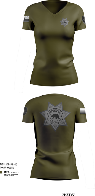 Womens Short Sleeve Vneck Shirt, ROUND VALLEY POLICE, , Teamtime, Team time, sublimation, custom sports apparel, team uniforms, spirit wear, spiritwear, sports uniforms, custom shirts, team store, custom team store, fundraiser sports, apparel fundraiser
