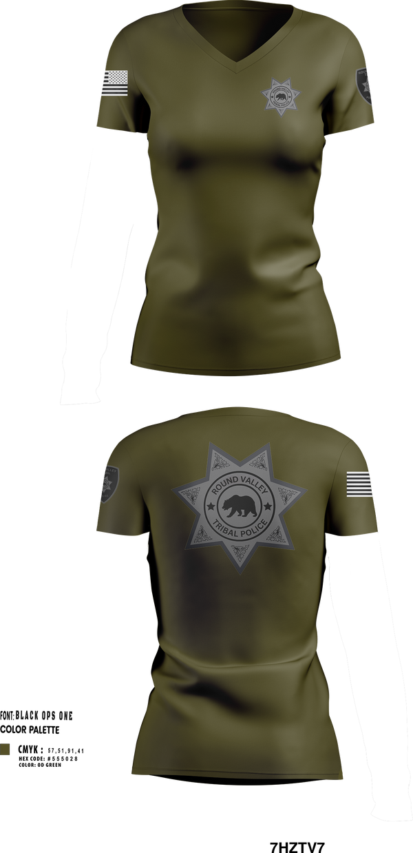 Womens Short Sleeve Vneck Shirt, ROUND VALLEY POLICE, , Teamtime, Team time, sublimation, custom sports apparel, team uniforms, spirit wear, spiritwear, sports uniforms, custom shirts, team store, custom team store, fundraiser sports, apparel fundraiser