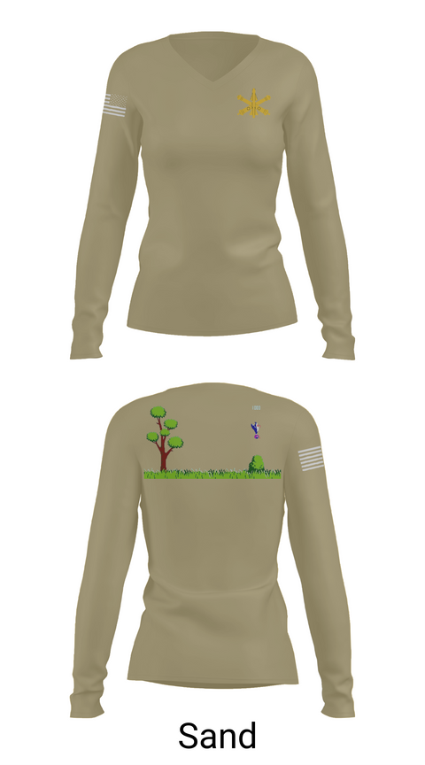 Womens Long Sleeve Vneck Shirt, The Legion, , Teamtime, Team time, sublimation, custom sports apparel, team uniforms, spirit wear, spiritwear, sports uniforms, custom shirts, team store, custom team store, fundraiser sports, apparel fundraiser