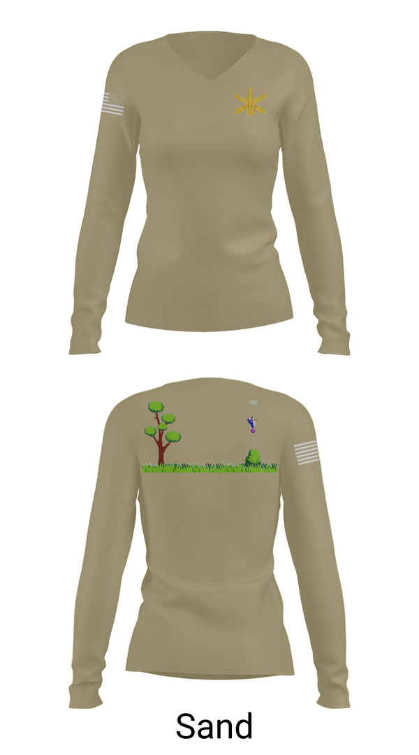 Womens Long Sleeve Vneck Shirt, The Legion, , Teamtime, Team time, sublimation, custom sports apparel, team uniforms, spirit wear, spiritwear, sports uniforms, custom shirts, team store, custom team store, fundraiser sports, apparel fundraiser