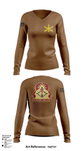 BTRY-B 1/188th 96332158 Women's Long Sleeve V-neck Shirt - 104