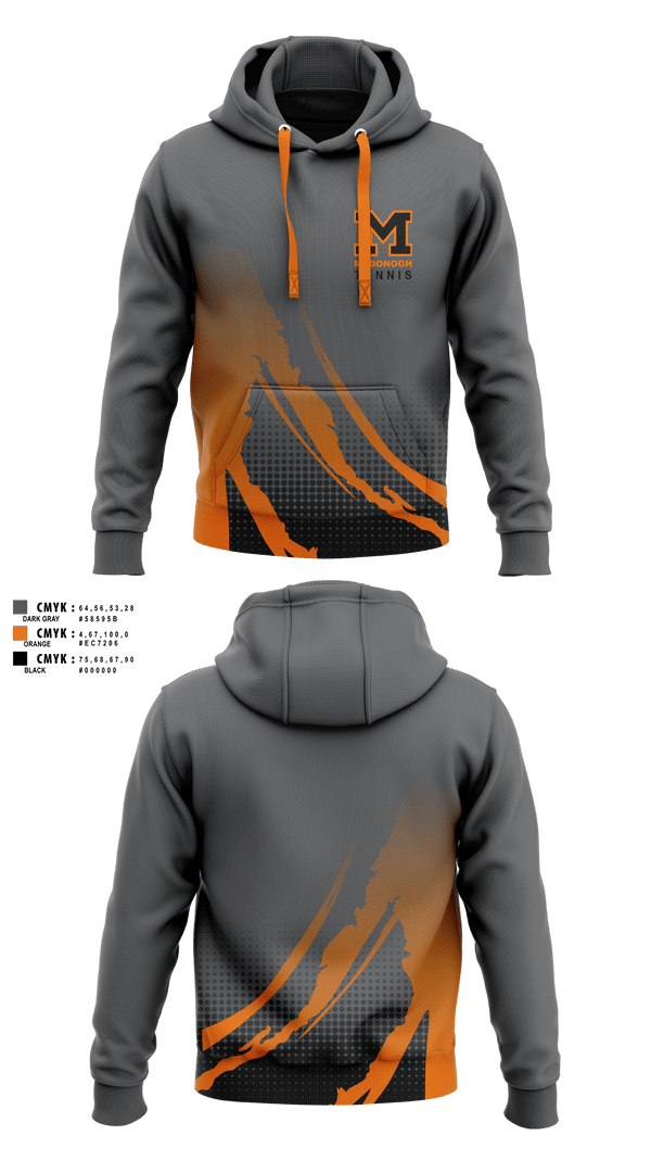Hoodie, Girls Tennis McDonogh School, Tennis, Teamtime, Team time, sublimation, custom sports apparel, team uniforms, spirit wear, spiritwear, sports uniforms, custom shirts, team store, custom team store, fundraiser sports, apparel fundraiser