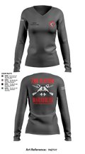 Charger Co. / 2-112th Infantry Battalion 37738588 Women's Long Sleeve V-neck Shirt - 37