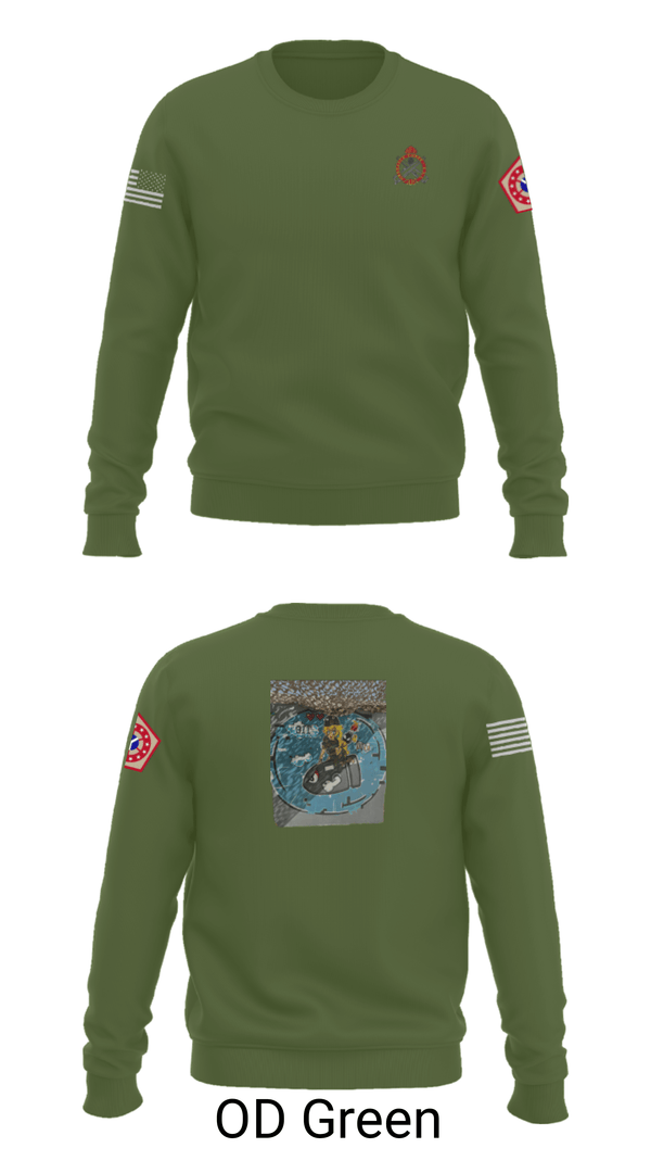 Crew Neck Sweatshirt, 34th DSB, Army, Teamtime, Team time, sublimation, custom sports apparel, team uniforms, spirit wear, spiritwear, sports uniforms, custom shirts, team store, custom team store, fundraiser sports, apparel fundraiser