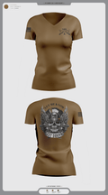 ACO 1-185INF 95033449 Women's Short Sleeve V-neck Shirt - 2