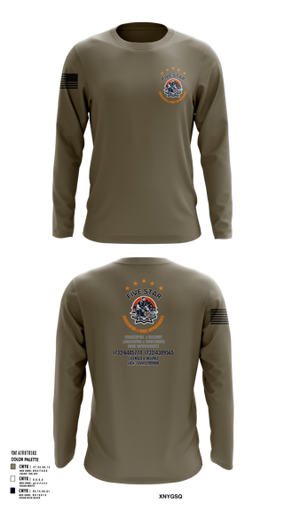 Long Sleeve Performance Shirt, 5 Star, , Teamtime, Team time, sublimation, custom sports apparel, team uniforms, spirit wear, spiritwear, sports uniforms, custom shirts, team store, custom team store, fundraiser sports, apparel fundraiser