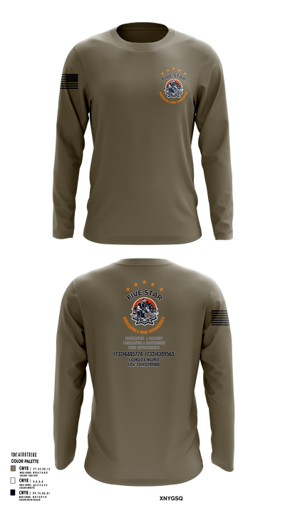 5 Star 18393940 Long Sleeve Performance Shirt 114