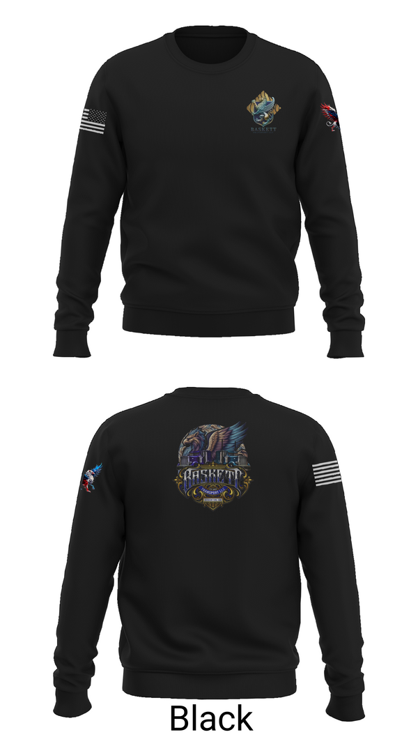 Crew Neck Sweatshirt, Baskett Transport LLC, , Teamtime, Team time, sublimation, custom sports apparel, team uniforms, spirit wear, spiritwear, sports uniforms, custom shirts, team store, custom team store, fundraiser sports, apparel fundraiser
