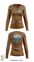 MSRON 8 41955379 Women's Long Sleeve V-neck Shirt - 107