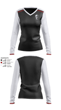 Refinery Safety Culture 32543011 Women's Long Sleeve V-neck Shirt -1 1