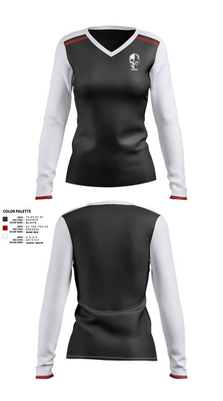 Womens Long Sleeve Vneck Shirt 1, Refinery Safety Culture, , Teamtime, Team time, sublimation, custom sports apparel, team uniforms, spirit wear, spiritwear, sports uniforms, custom shirts, team store, custom team store, fundraiser sports, apparel fundraiser