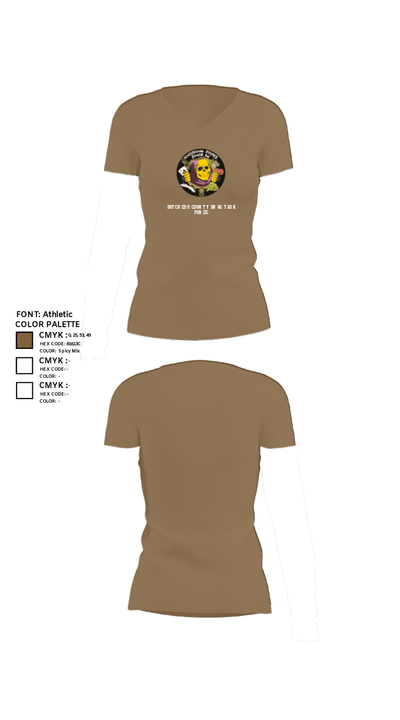 Dutchess County Drug Task Force 69240930 Women's Short Sleeve V-neck Shirt - 4