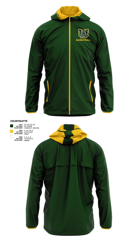 Windbreaker, Wilkes Central High School Basketball, Men's Basketball, Teamtime, Team time, sublimation, custom sports apparel, team uniforms, spirit wear, spiritwear, sports uniforms, custom shirts, team store, custom team store, fundraiser sports, apparel fundraiser