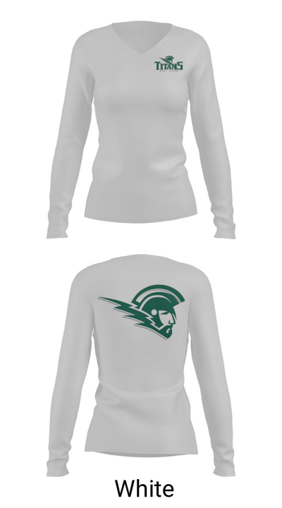 West Salem High School Cheer 17406902 Women's Long Sleeve V-neck Shirt - 16