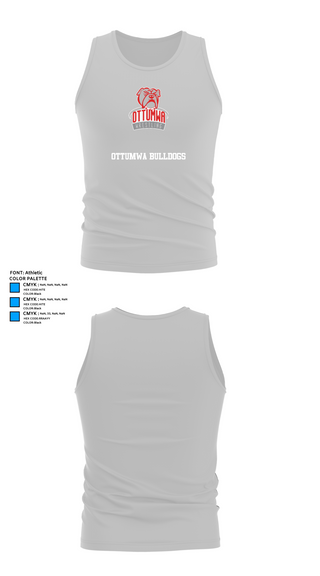 Tank Top, Ottumwa bulldogs, Wrestling, Teamtime, Team time, sublimation, custom sports apparel, team uniforms, spirit wear, spiritwear, sports uniforms, custom shirts, team store, custom team store, fundraiser sports, apparel fundraiser