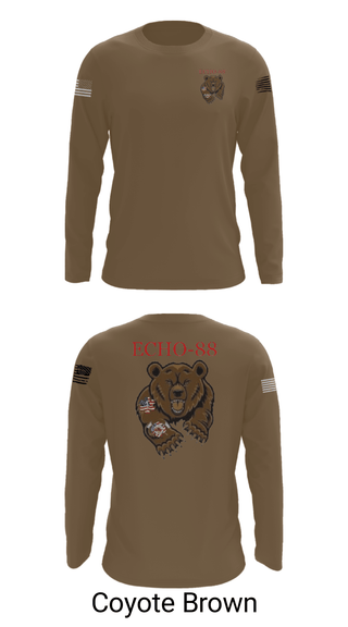 Long Sleeve Performance Shirt, ECHO-88, , Teamtime, Team time, sublimation, custom sports apparel, team uniforms, spirit wear, spiritwear, sports uniforms, custom shirts, team store, custom team store, fundraiser sports, apparel fundraiser