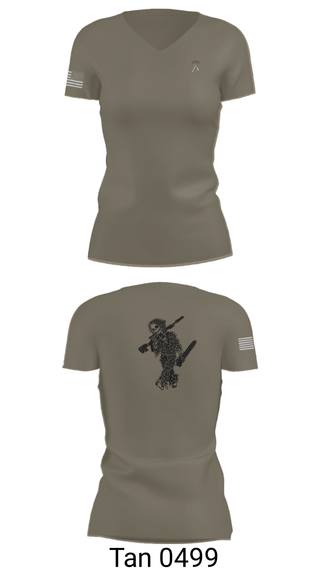 Womens Short Sleeve Vneck Shirt, 2-5 CAV Snipers, Army, Teamtime, Team time, sublimation, custom sports apparel, team uniforms, spirit wear, spiritwear, sports uniforms, custom shirts, team store, custom team store, fundraiser sports, apparel fundraiser
