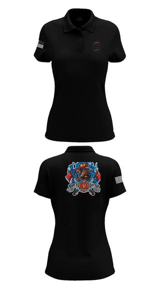 Womens Short Sleeve Performance Polo, Golden Fire Dept., , Teamtime, Team time, sublimation, custom sports apparel, team uniforms, spirit wear, spiritwear, sports uniforms, custom shirts, team store, custom team store, fundraiser sports, apparel fundraiser