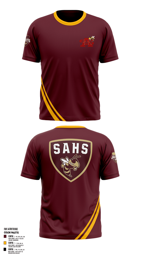 Short Sleeve Performance Shirt, St Augustine Yellow Jackets, Swimming, Teamtime, Team time, sublimation, custom sports apparel, team uniforms, spirit wear, spiritwear, sports uniforms, custom shirts, team store, custom team store, fundraiser sports, apparel fundraiser