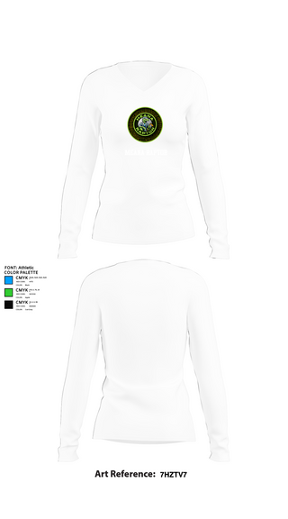 Womens Long Sleeve Vneck Shirt, meana raptor, Golf, Teamtime, Team time, sublimation, custom sports apparel, team uniforms, spirit wear, spiritwear, sports uniforms, custom shirts, team store, custom team store, fundraiser sports, apparel fundraiser
