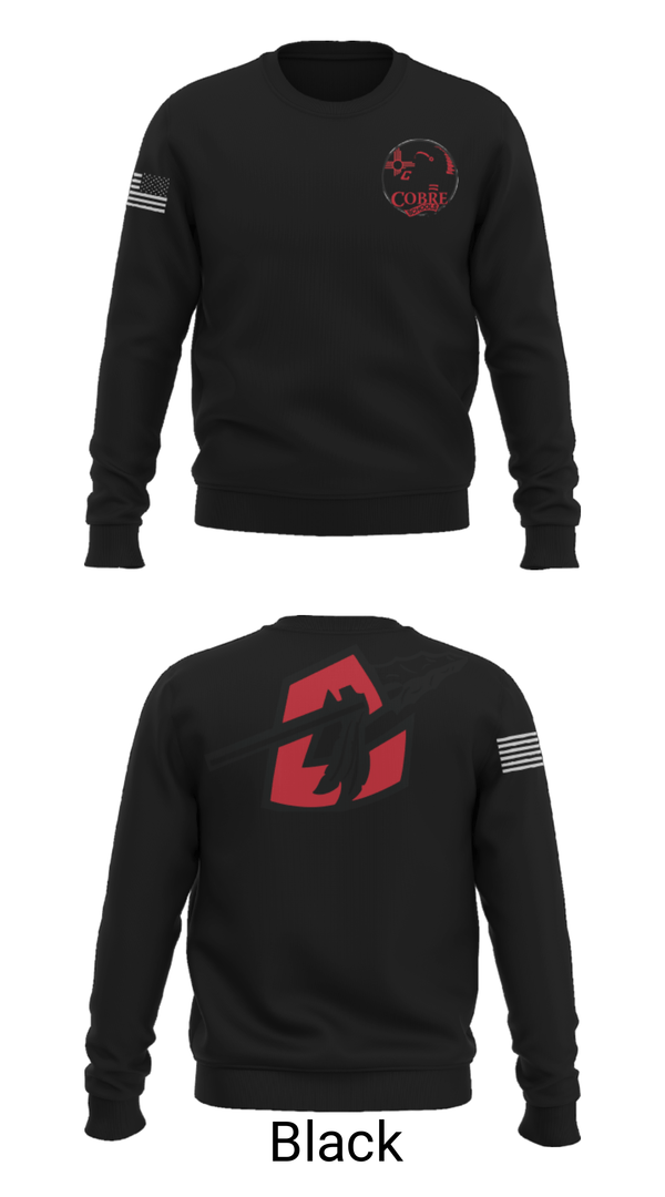Crew Neck Sweatshirt, Cobre High School Cheer, Cheer, Teamtime, Team time, sublimation, custom sports apparel, team uniforms, spirit wear, spiritwear, sports uniforms, custom shirts, team store, custom team store, fundraiser sports, apparel fundraiser