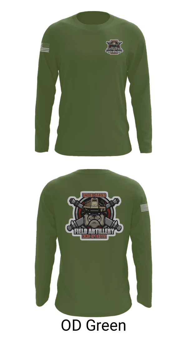 Long Sleeve Performance Shirt, Bravo Battery, Army, Teamtime, Team time, sublimation, custom sports apparel, team uniforms, spirit wear, spiritwear, sports uniforms, custom shirts, team store, custom team store, fundraiser sports, apparel fundraiser