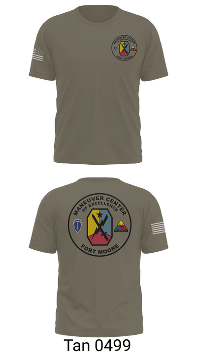 Fort moore 23614259 Short Sleeve Performance Shirt - 76