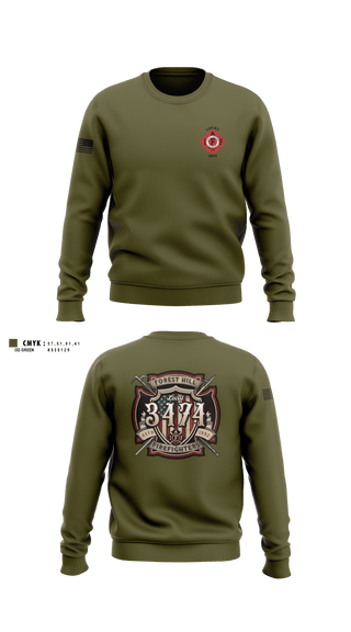 Crew Neck Sweatshirt, Local 3474IAFF Local 3474, Fire Department, Teamtime, Team time, sublimation, custom sports apparel, team uniforms, spirit wear, spiritwear, sports uniforms, custom shirts, team store, custom team store, fundraiser sports, apparel fundraiser