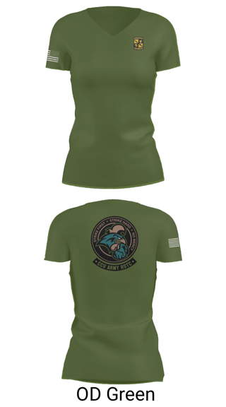 Womens Short Sleeve Vneck Shirt, Chanticleer company, Army, Teamtime, Team time, sublimation, custom sports apparel, team uniforms, spirit wear, spiritwear, sports uniforms, custom shirts, team store, custom team store, fundraiser sports, apparel fundraiser