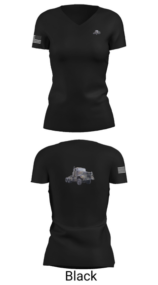 Womens Short Sleeve Vneck Shirt, 617th Transportation Company, Army, Teamtime, Team time, sublimation, custom sports apparel, team uniforms, spirit wear, spiritwear, sports uniforms, custom shirts, team store, custom team store, fundraiser sports, apparel fundraiser