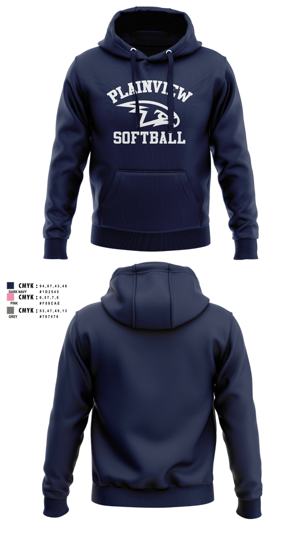 Hoodie, Plainview Softball, Softball, Teamtime, Team time, sublimation, custom sports apparel, team uniforms, spirit wear, spiritwear, sports uniforms, custom shirts, team store, custom team store, fundraiser sports, apparel fundraiser