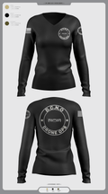D.C.N.O 91339964 Women's Long Sleeve V-neck Shirt - 2