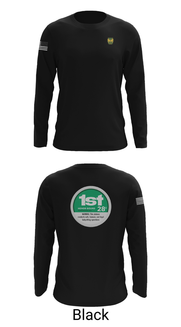 Long Sleeve Performance Shirt, 28th MP Company, National Guard, Teamtime, Team time, sublimation, custom sports apparel, team uniforms, spirit wear, spiritwear, sports uniforms, custom shirts, team store, custom team store, fundraiser sports, apparel fundraiser