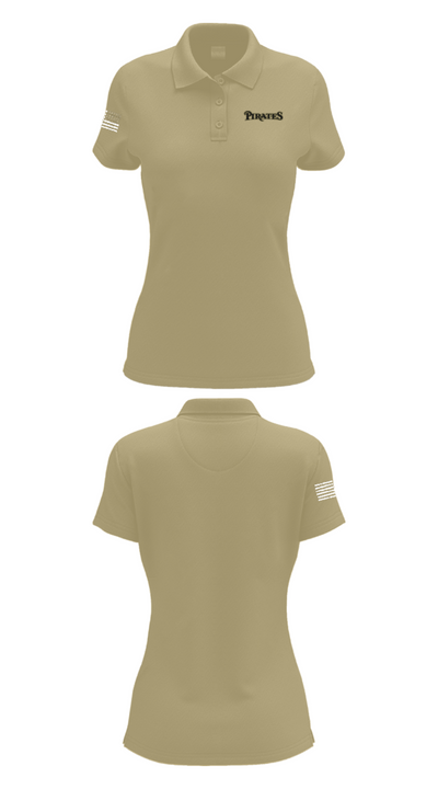 Los Angeles Pirates 34653306 Women's Short Sleeve Performance Polo  - 38