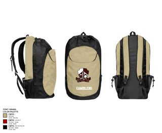 Gear Bag, Gamblers, Army, Teamtime, Team time, sublimation, custom sports apparel, team uniforms, spirit wear, spiritwear, sports uniforms, custom shirts, team store, custom team store, fundraiser sports, apparel fundraiser