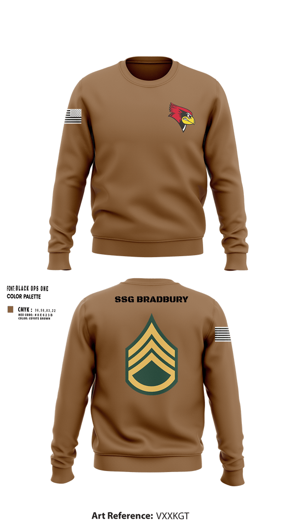 Crew Neck Sweatshirt, Bradbuddy, National Guard, Teamtime, Team time, sublimation, custom sports apparel, team uniforms, spirit wear, spiritwear, sports uniforms, custom shirts, team store, custom team store, fundraiser sports, apparel fundraiser