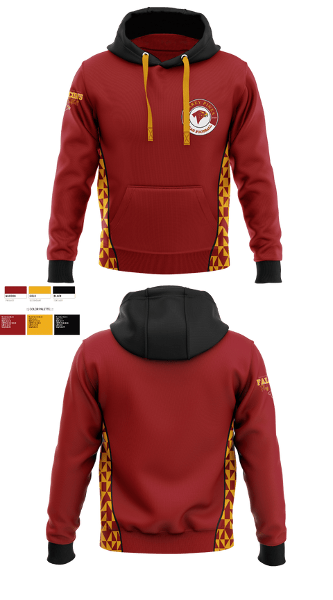 Hoodie, Falcons Girls Flag Football, , Teamtime, Team time, sublimation, custom sports apparel, team uniforms, spirit wear, spiritwear, sports uniforms, custom shirts, team store, custom team store, fundraiser sports, apparel fundraiser