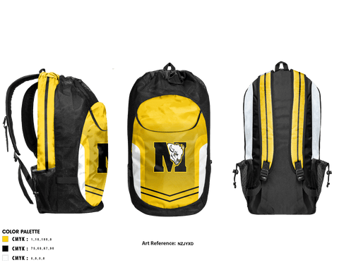 Gear Bag, McAlester Middle School Volleyball, Women's Volleyball, Teamtime, Team time, sublimation, custom sports apparel, team uniforms, spirit wear, spiritwear, sports uniforms, custom shirts, team store, custom team store, fundraiser sports, apparel fundraiser