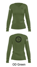 1055th Trans 1st Plt 68355484 Women's Long Sleeve V-neck Shirt - 54