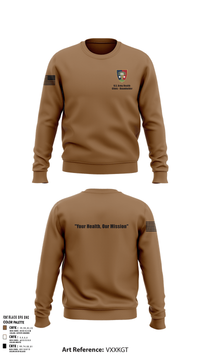U.S. Army Health Clinic - Baumholder 42265508 Crew Neck Sweatshirt - 131
