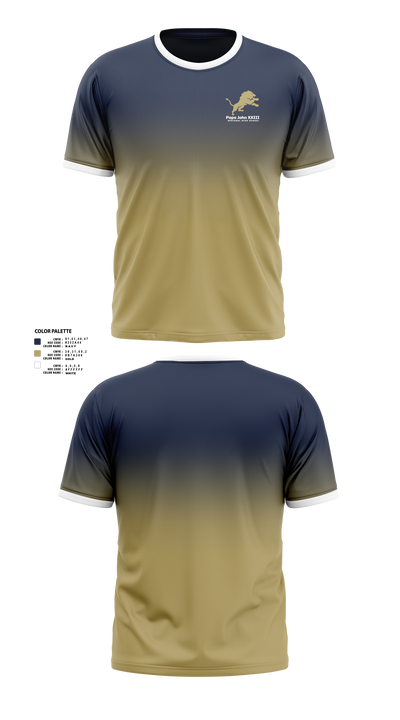 Pope John XXIII Regional High School Basketball 70006632 Short Sleeve Shooting Shirt - 1