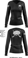 Los Pistoleros 43095637 Women's Long Sleeve V-neck Shirt - 1
