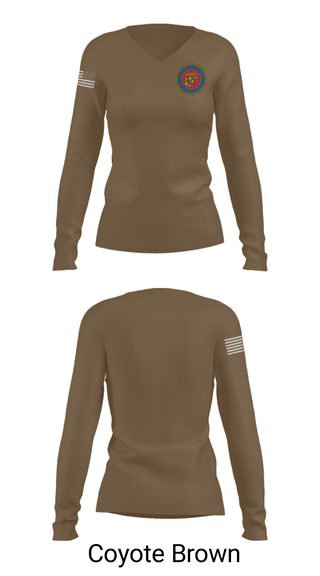 Women's Long Sleeve Vneck Shirt, 189/34th unit, Marines, Teamtime, Team time, sublimation, custom sports apparel, team uniforms, spirit wear, spiritwear, sports uniforms, custom shirts, team store, custom team store, fundraiser sports, apparel fundraiser