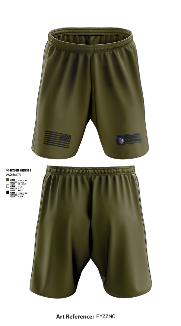 Athletic Shorts With Pockets, NATO Winter Instructor Course, , Teamtime, Team time, sublimation, custom sports apparel, team uniforms, spirit wear, spiritwear, sports uniforms, custom shirts, team store, custom team store, fundraiser sports, apparel fundraiser