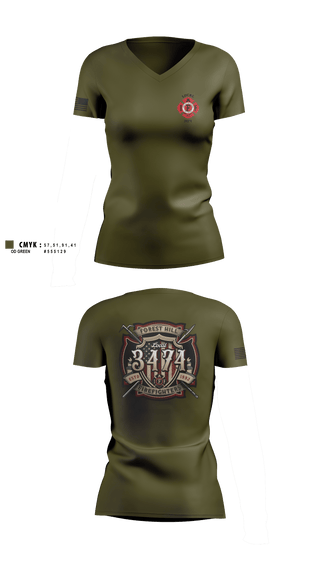 Womens Short Sleeve Vneck Shirt, Local 3474IAFF Local 3474, Fire Department, Teamtime, Team time, sublimation, custom sports apparel, team uniforms, spirit wear, spiritwear, sports uniforms, custom shirts, team store, custom team store, fundraiser sports, apparel fundraiser