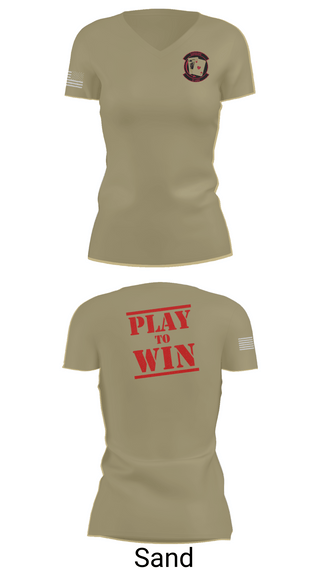 Womens Short Sleeve Vneck Shirt, 21st AMU, , Teamtime, Team time, sublimation, custom sports apparel, team uniforms, spirit wear, spiritwear, sports uniforms, custom shirts, team store, custom team store, fundraiser sports, apparel fundraiser