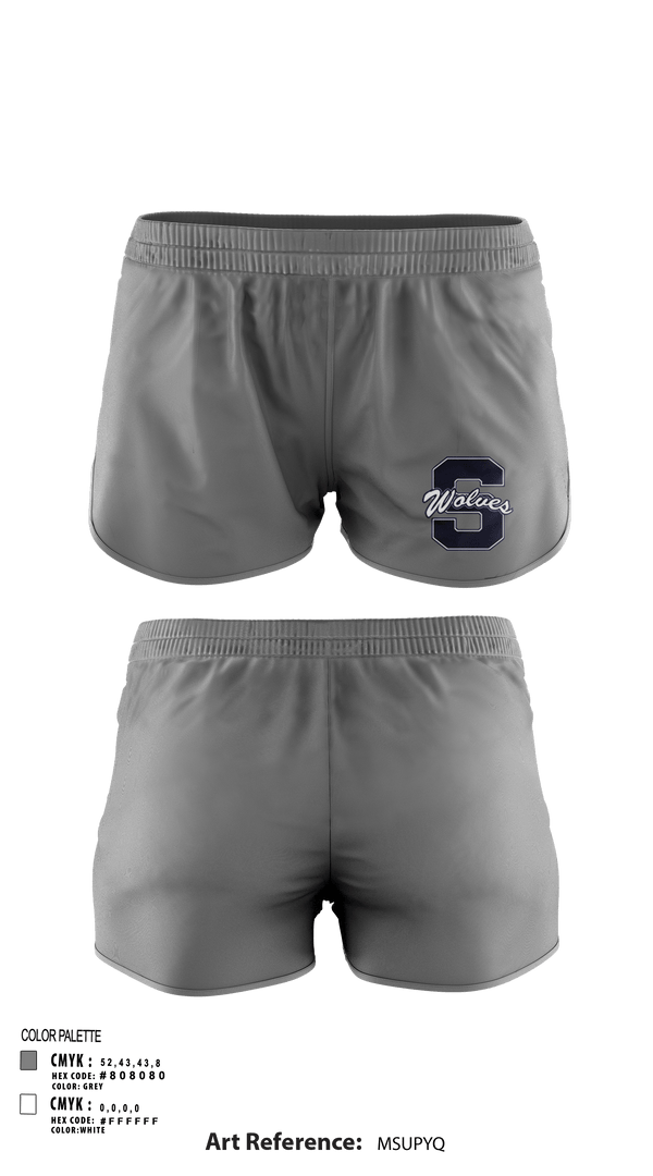 Womens Shorts, Shawnee Middle School Cheer, Cheer, Teamtime, Team time, sublimation, custom sports apparel, team uniforms, spirit wear, spiritwear, sports uniforms, custom shirts, team store, custom team store, fundraiser sports, apparel fundraiser